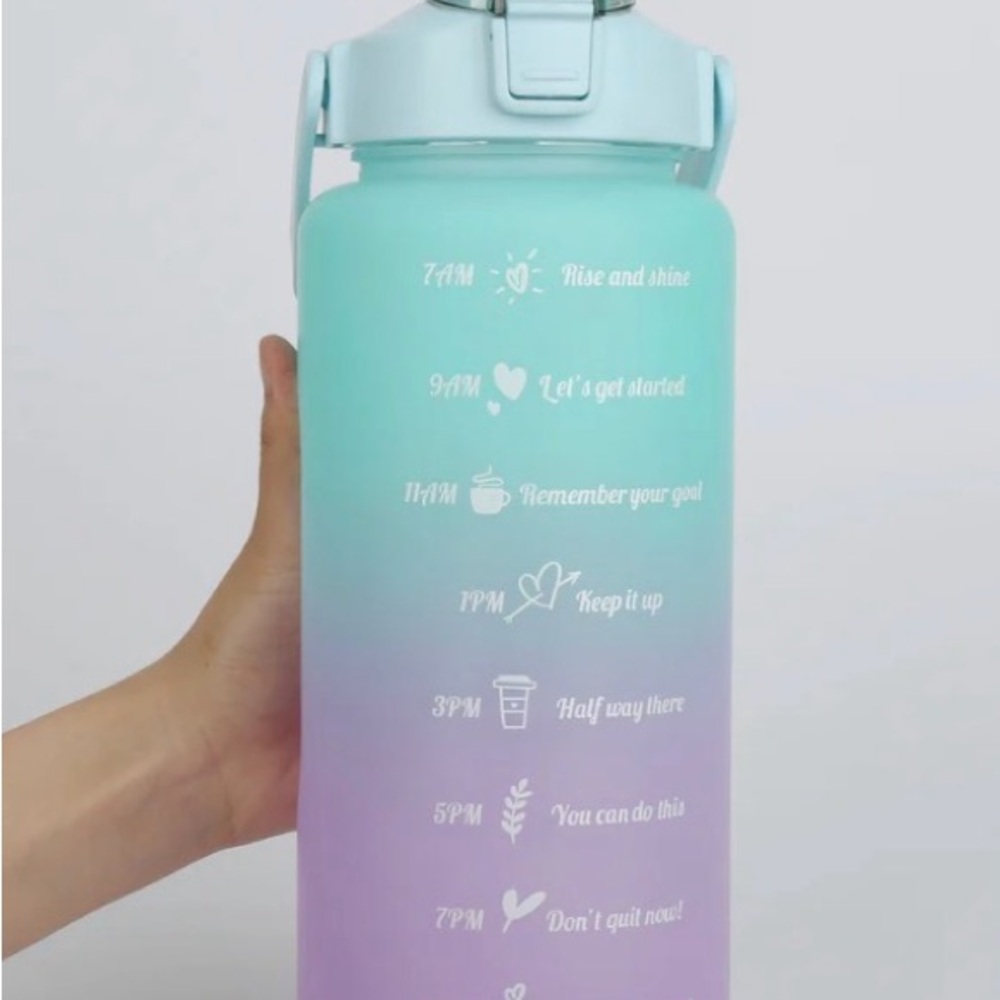 Infinity Hoop Water Bottle with Motivational Time Markers - 64 oz. - NWT - Picture 2 of 3
